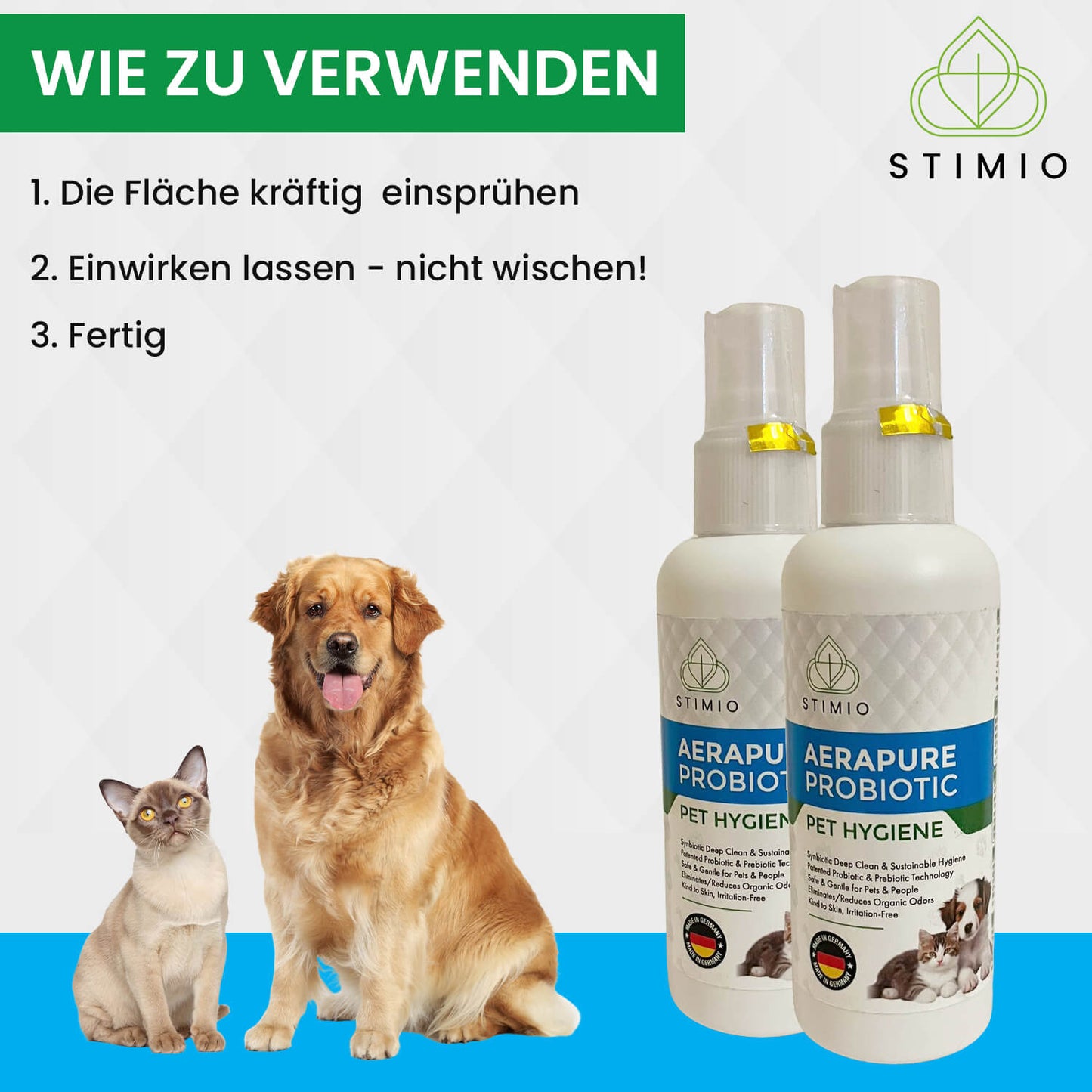 Enzymreiniger gegen Katzenurin und Hundeurin - natürlich, ohne Chemie